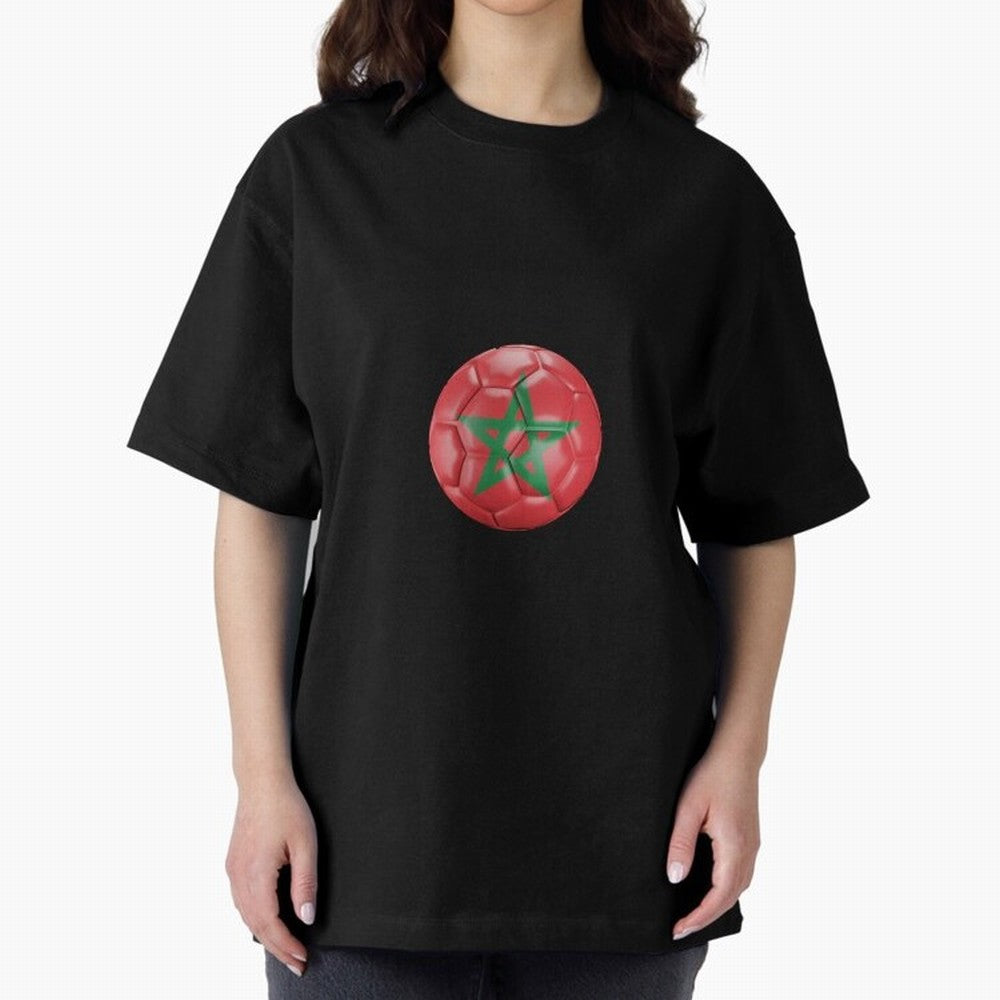 Morocco Ball Classic T-Shirt Celebrate Rivalries and Pride in Match Day Hype around FIFA World Cup 2026 USA Canada Mexico, Neymar, Spain, Goal Celebration Energy, Supporter Heritage, Football Icons and Worldwide Tournament Joy; Ideal for Football
