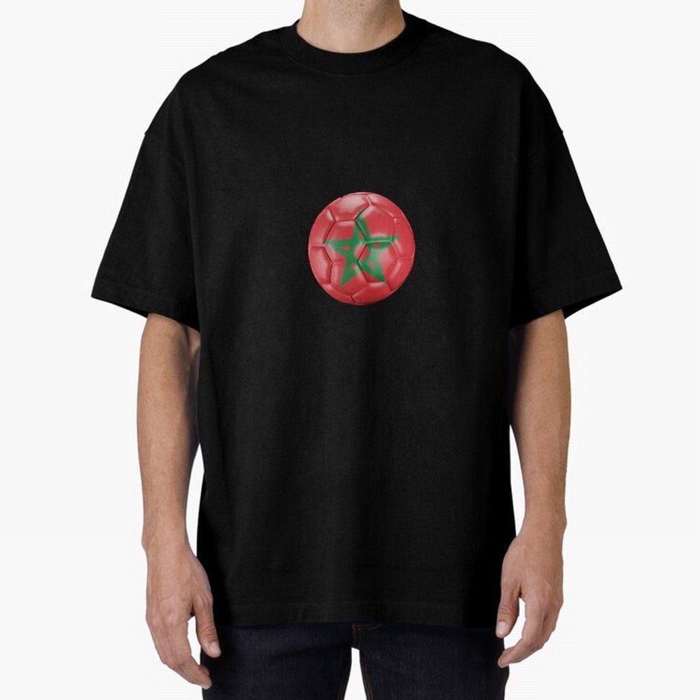 Morocco Ball Classic T-Shirt Celebrate Rivalries and Pride in Match Day Hype around FIFA World Cup 2026 USA Canada Mexico, Neymar, Spain, Goal Celebration Energy, Supporter Heritage, Football Icons and Worldwide Tournament Joy; Ideal for Football
