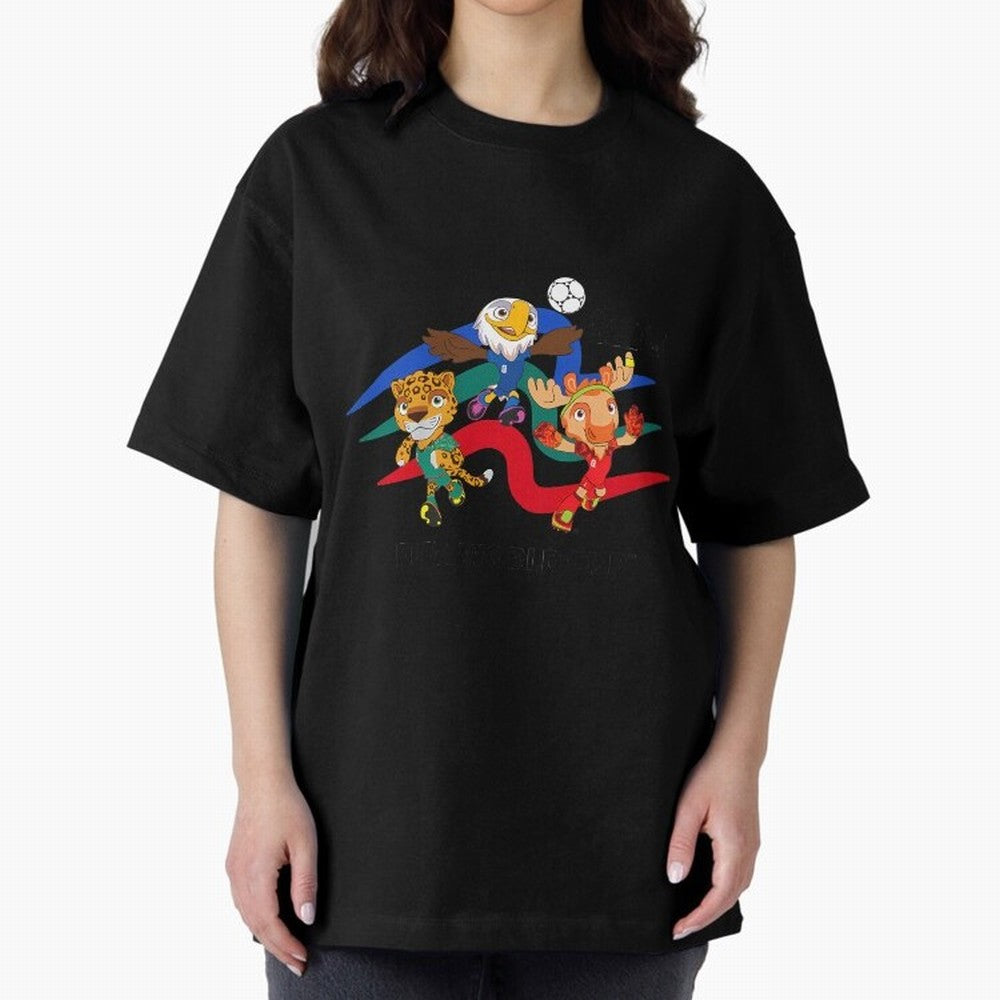 Kids World Cup26 Host Country Mascots Action Classic T-Shirt Bring Stadium Energy to the FIFA World Cup 2026 Journey through CR7 and Messi Highlights, England, France and Netherlands Pride, Supporter Pride, Iconic Celebrations, Legendary Names and
