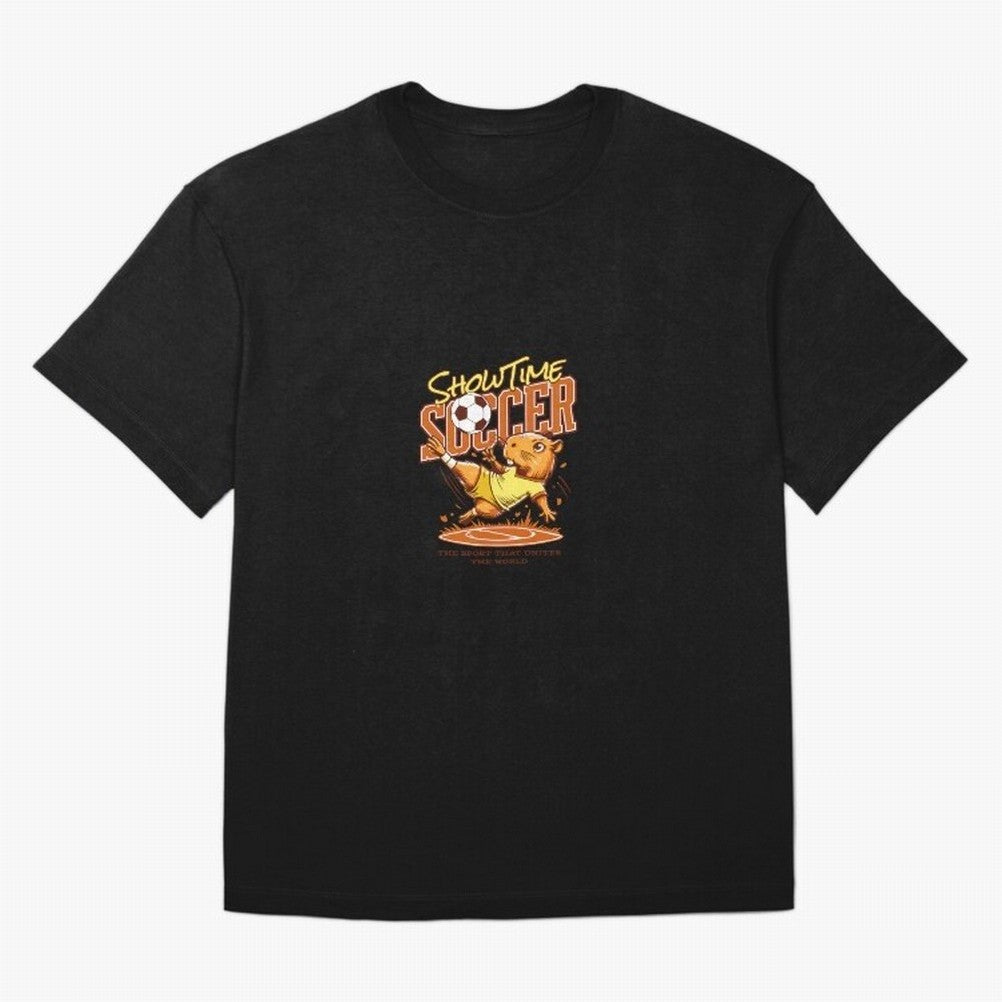 Capybara Playing Soccer Football Yellow Vibes Classic T-Shirt Show Passion for the Stars of FIFA World Cup 2026 Spirit, Celebrating Argentina, Mbappe, Stadium Memories, Football Loyalty, International Chants and Championship Tradition; Ideal for