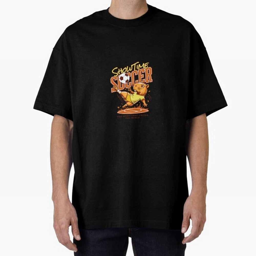 Capybara Playing Soccer Football Yellow Vibes Classic T-Shirt Show Passion for the Stars of FIFA World Cup 2026 Spirit, Celebrating Argentina, Mbappe, Stadium Memories, Football Loyalty, International Chants and Championship Tradition; Ideal for