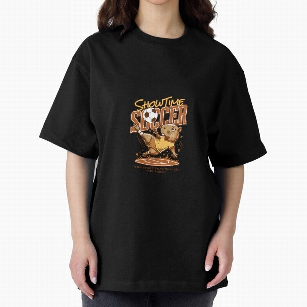 Capybara Playing Soccer Football Vibes Classic T-Shirt Turn Up for Global Football Passion for FIFA World Cup 2026, Filled with Haaland, Portugal, Spain and Germany, Goal Celebration Energy, Supporter Heritage, Football Icons and Worldwide