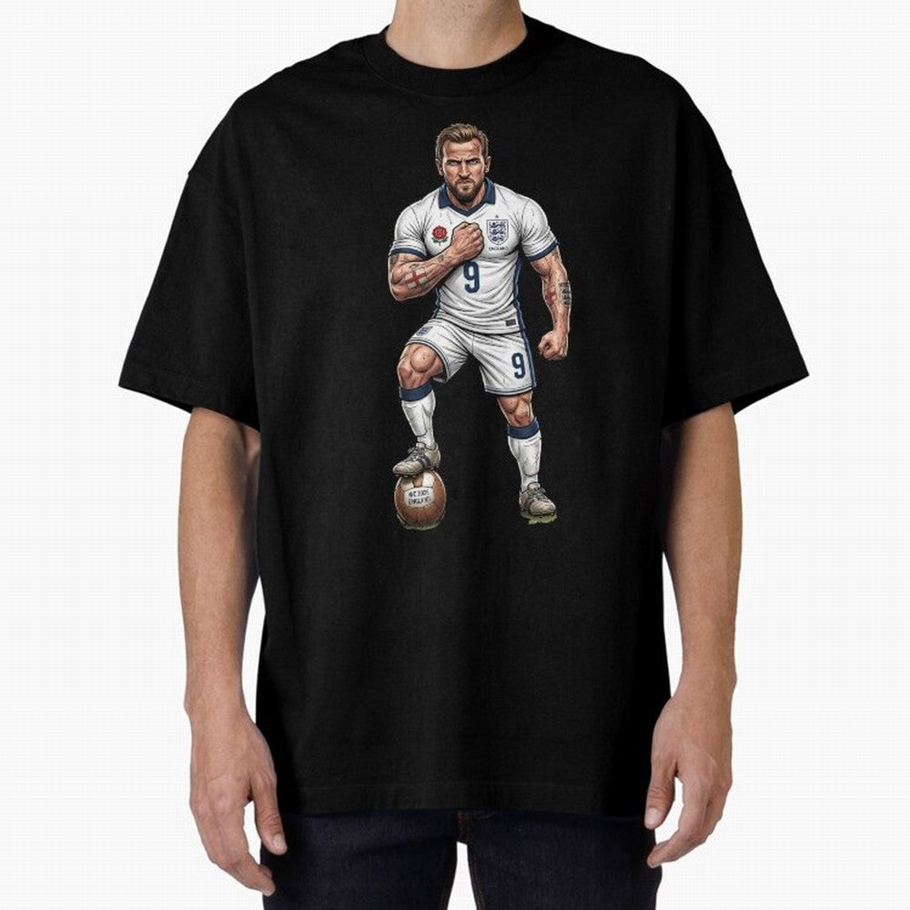 English Soccer Warrior Hyper-Realistic Poster Classic T-Shirt Honor the FIFA World Cup 2026 USA Canada Mexico Journey through Neymar, Haaland and Cristiano Ronaldo Highlights, France Pride, Global Supporter Spirit, Legendary Goals, National Colors