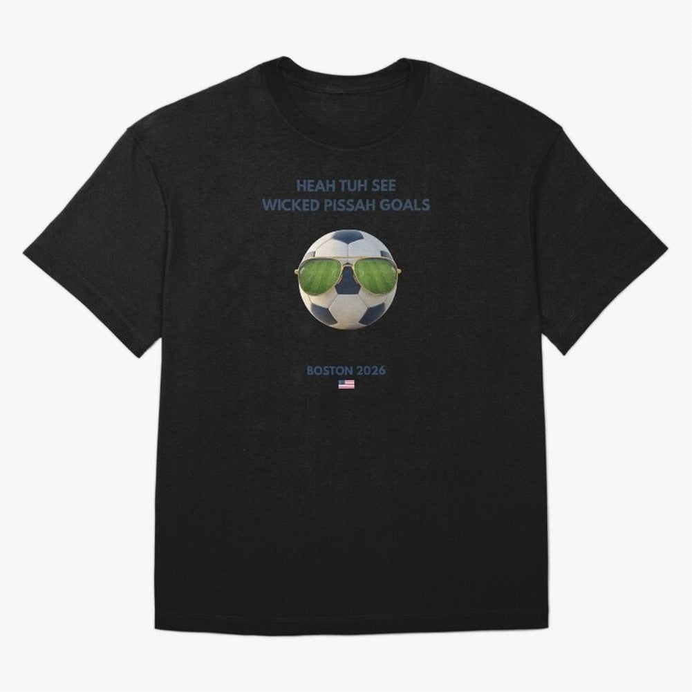 WC26 Hosting City: Boston | Fun and Smart Soccer Fan Gear Classic T-Shirt Turn Football Passion into the FIFA World Cup 2026 Group Stage Journey through Messi and Cristiano Ronaldo Highlights, England Pride, Classic Soccer Heritage, Championship