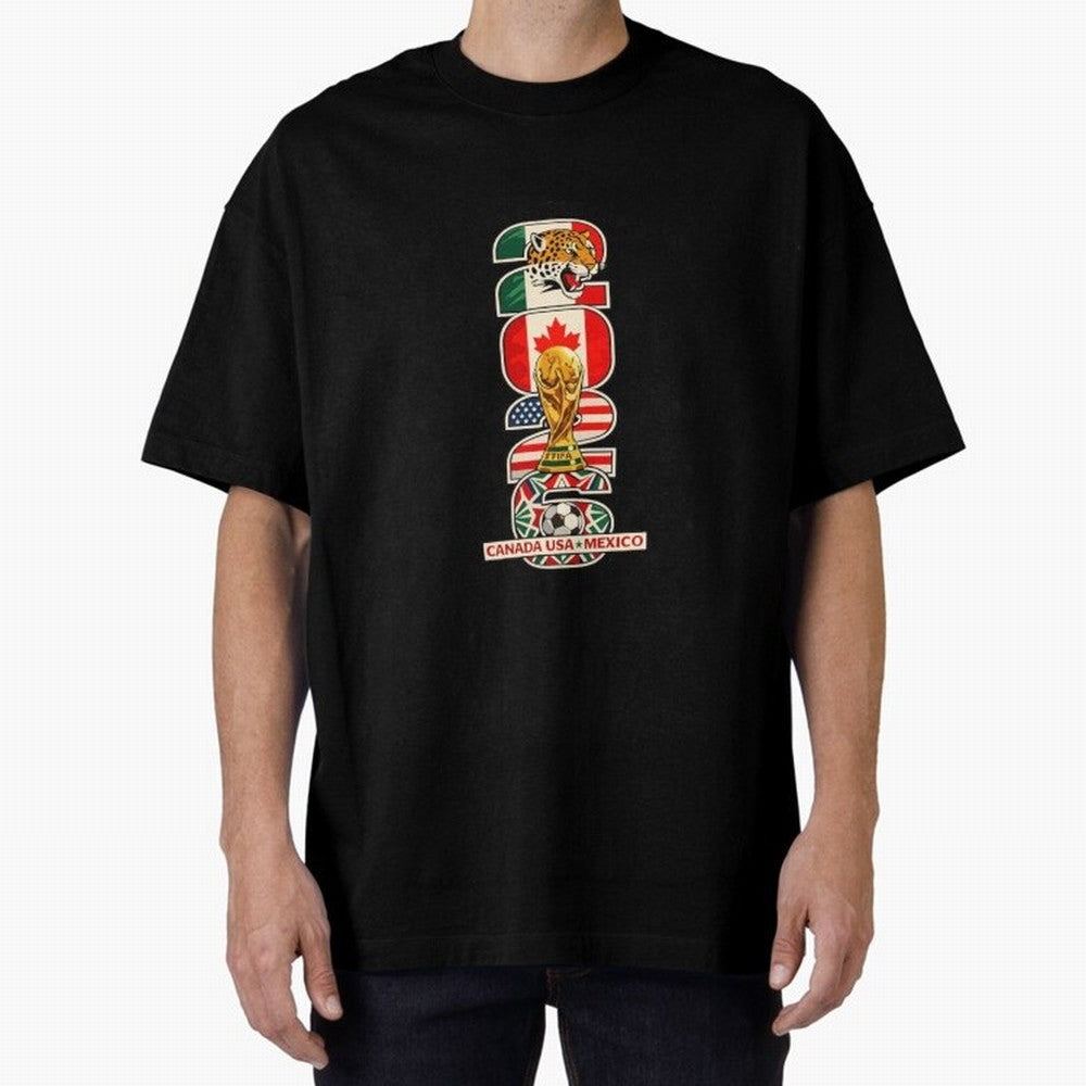 Vertical Host Nations Landmark Art Classic T-Shirt Discover FIFA World Cup 2026 USA Canada Mexico with Neymar, Haaland and Cristiano Ronaldo, Argentina, France and Brazil Energy, Tournament Hype, Historic Matchups, Family Viewing Parties and Global
