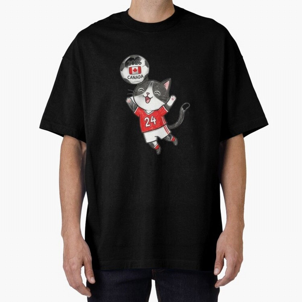 Canada Soccer Cat #24 - 2026 World Cup Celebration Classic T-Shirt Spotlight FIFA World Cup 2026 Group Stage with Haaland, Netherlands Energy, Retro Football Energy, Iconic Rivalries, Trophy Chase Drama and Stadium Atmosphere; Built for Supporters