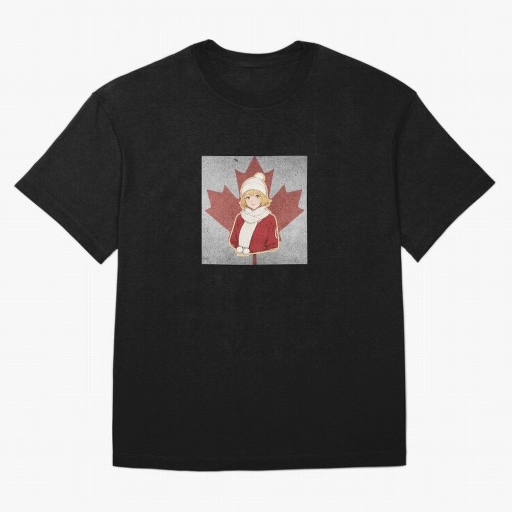 Canada Anime Football Fan Girl World Cup Edition Classic T-Shirt Show Love for Legendary Goals in the FIFA World Cup 2026 Journey through Messi, CR7 and Mbappe Highlights, England and Germany Pride, Fan Favorite Moments, National Team Passion, Big