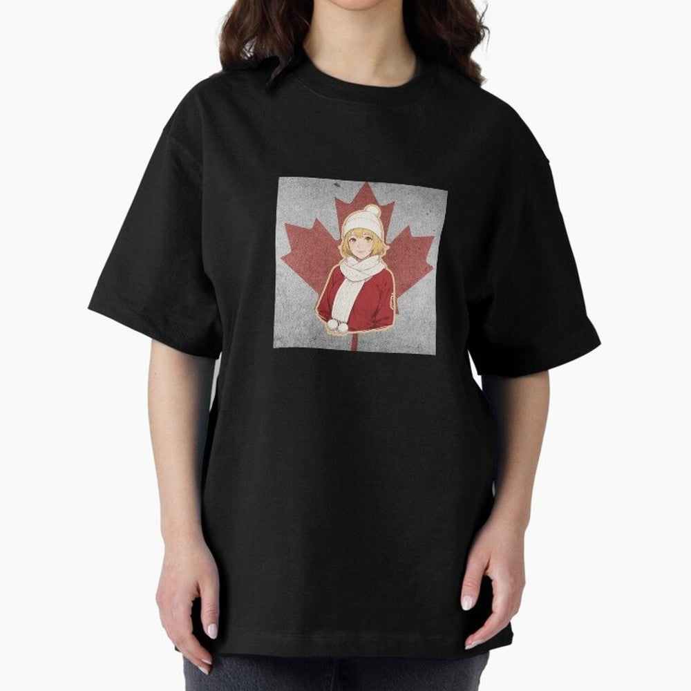 Canada Anime Football Fan Girl World Cup Edition Classic T-Shirt Show Love for Legendary Goals in the FIFA World Cup 2026 Journey through Messi, CR7 and Mbappe Highlights, England and Germany Pride, Fan Favorite Moments, National Team Passion, Big