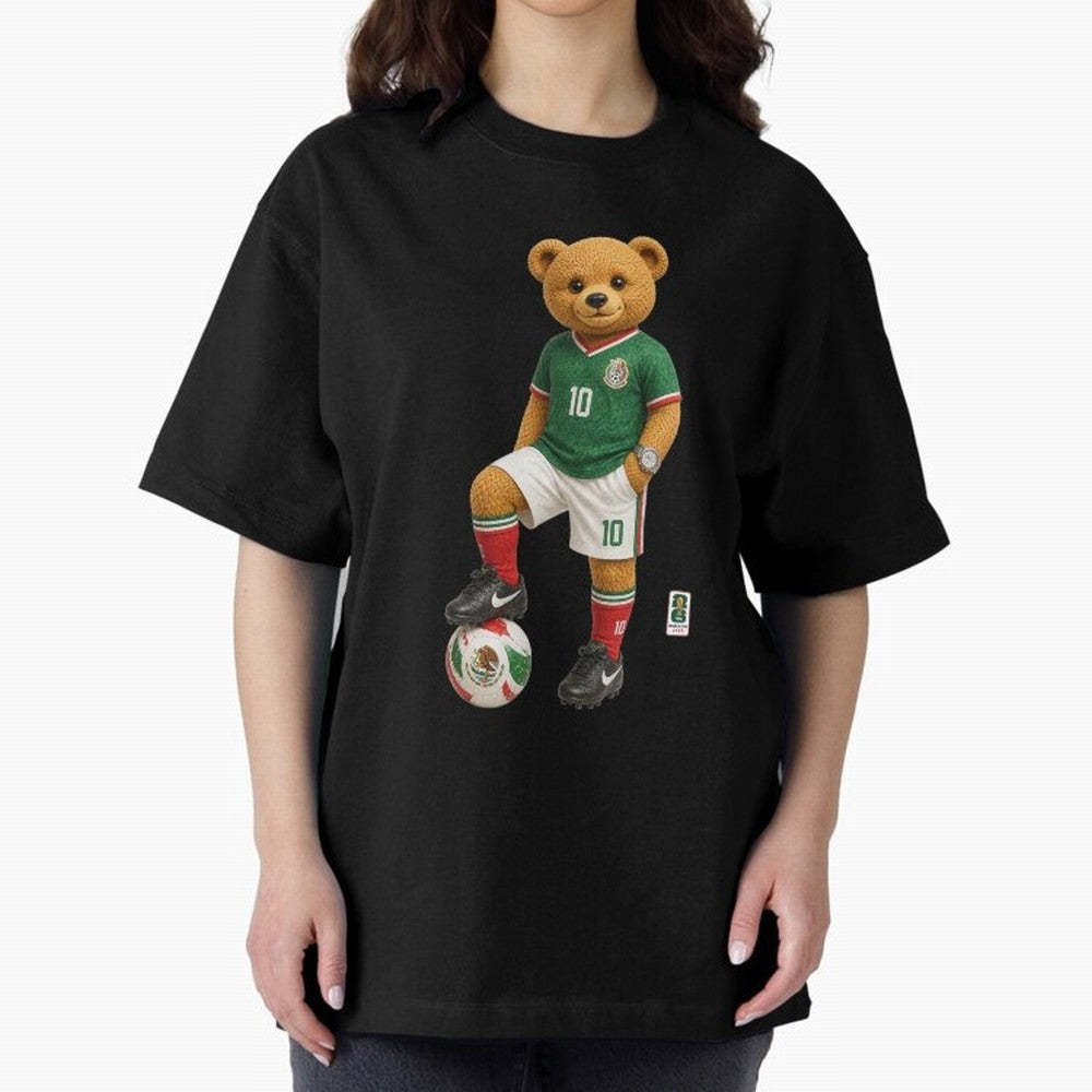 Mexico Soccer Bear World Cup Teddy Bear Classic T-Shirt Get Ready for FIFA World Cup 2026 Group Stage Highlighting Cristiano Ronaldo, Portugal, Spain and Germany Energy, Soccer Culture, Superstar Moments, National Team Dreams and Competitive Fire;