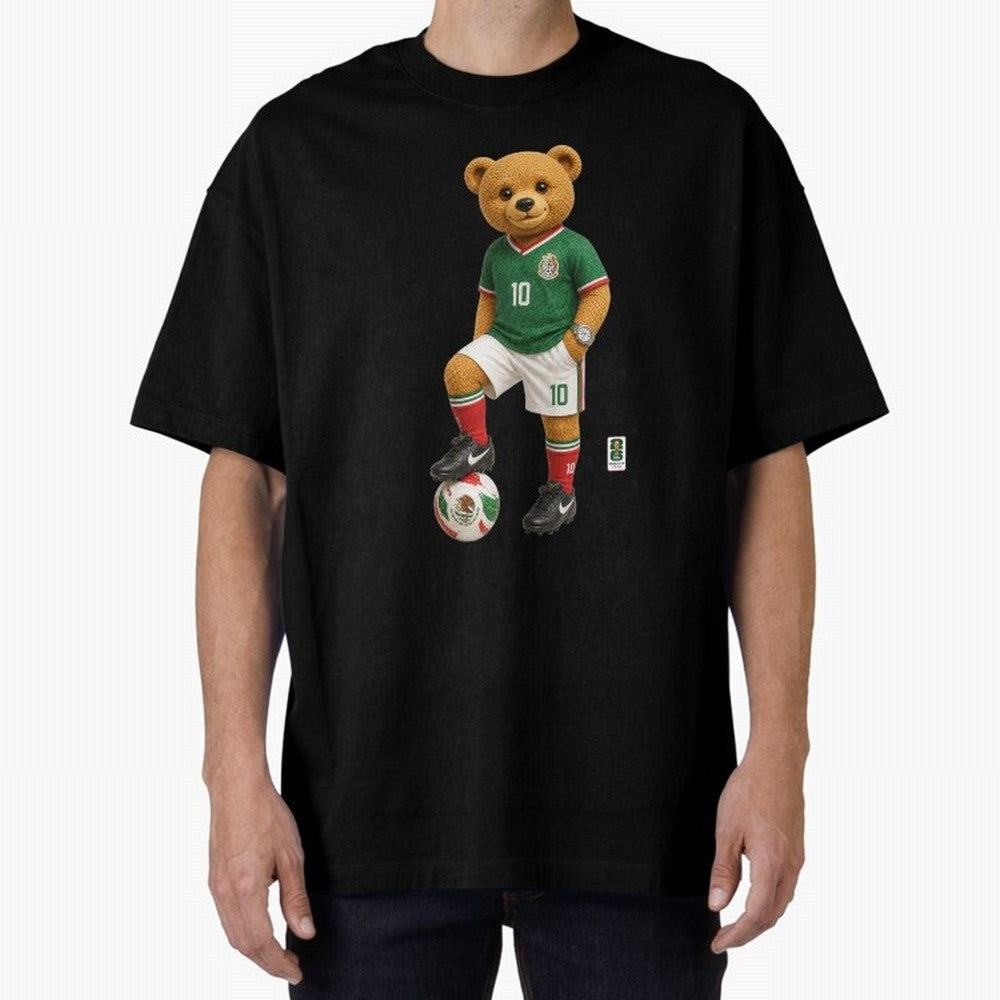 Mexico Soccer Bear World Cup Teddy Bear Classic T-Shirt Get Ready for FIFA World Cup 2026 Group Stage Highlighting Cristiano Ronaldo, Portugal, Spain and Germany Energy, Soccer Culture, Superstar Moments, National Team Dreams and Competitive Fire;