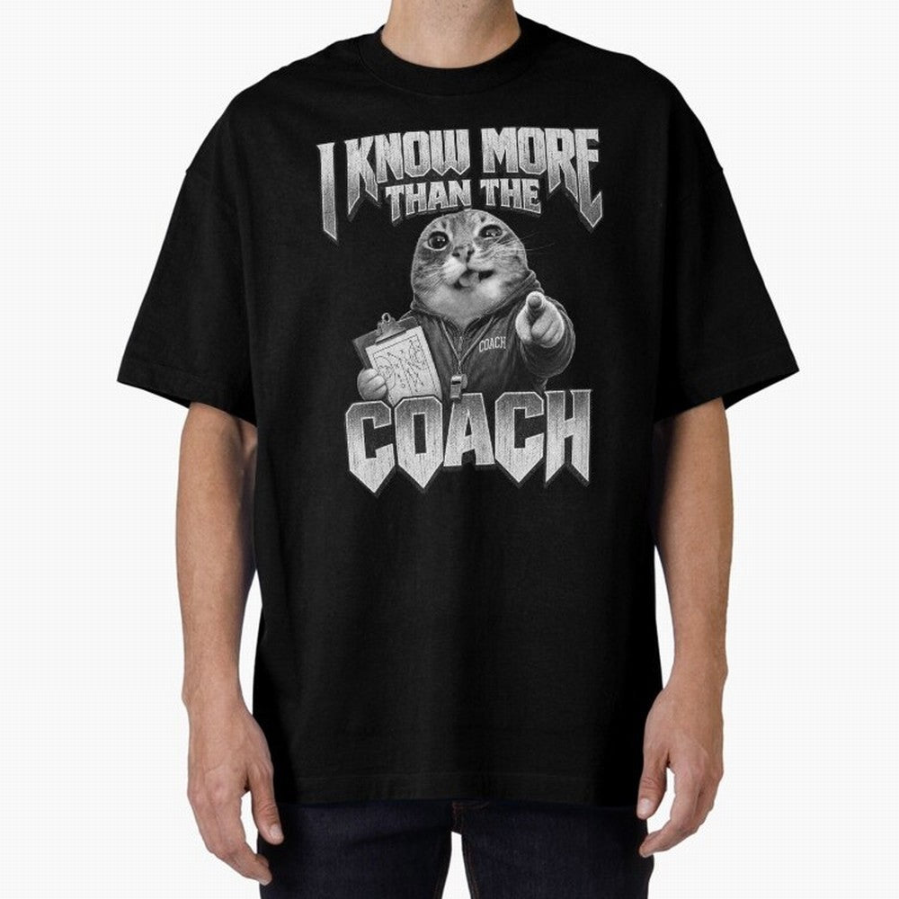 I Know More Than The Coach Funny World Cup 2026 Meme USA Soccer Fan Silly Cat Classic T-Shirt Bring World Football Passion into FIFA World Cup 2026 USA Canada Mexico Featuring Cristiano Ronaldo, England Energy, Goal Celebration Energy, Supporter