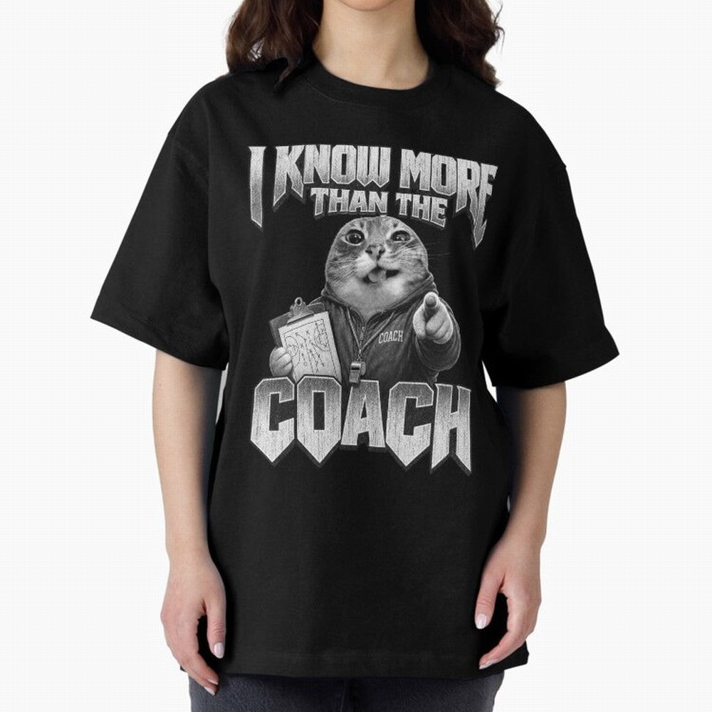 I Know More Than The Coach Funny World Cup 2026 Meme USA Soccer Fan Silly Cat Classic T-Shirt Bring World Football Passion into FIFA World Cup 2026 USA Canada Mexico Featuring Cristiano Ronaldo, England Energy, Goal Celebration Energy, Supporter