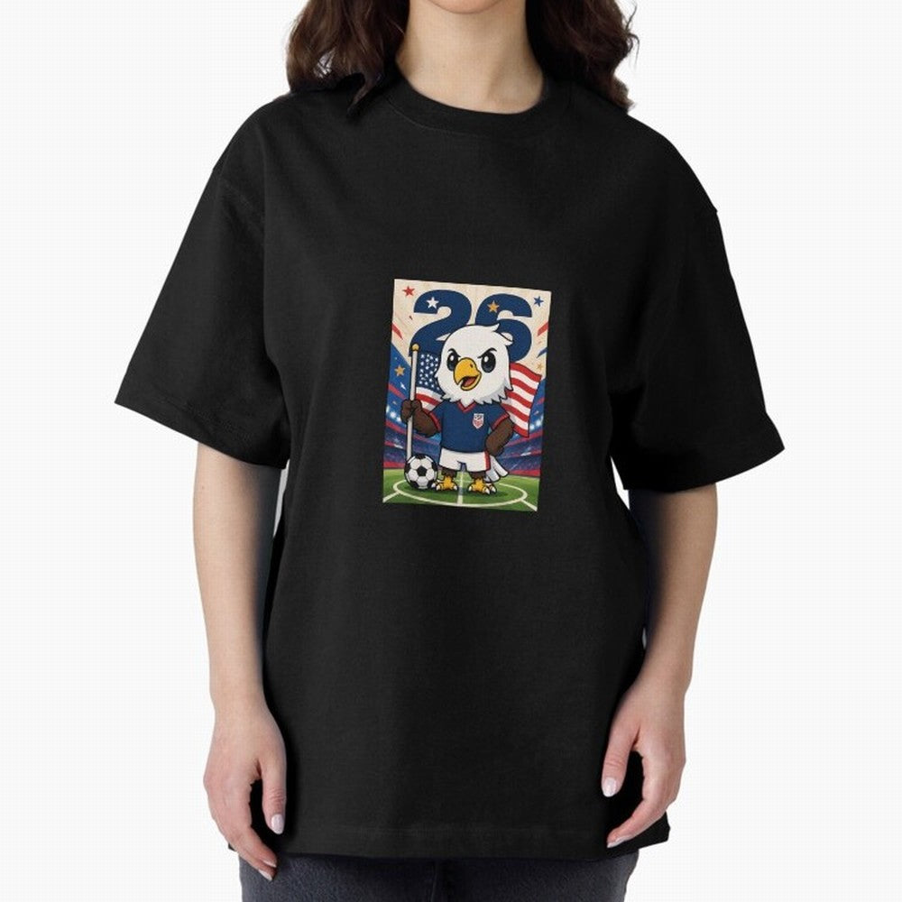Patriotic Eagle Soccer USA Mascot Classic T-Shirt Follow the Road to FIFA World Cup 2026 USA Canada Mexico Spirit, Celebrating Portugal, Cristiano Ronaldo, Haaland and CR7, Classic Soccer Heritage, Championship Pressure, Fan Loyalty and