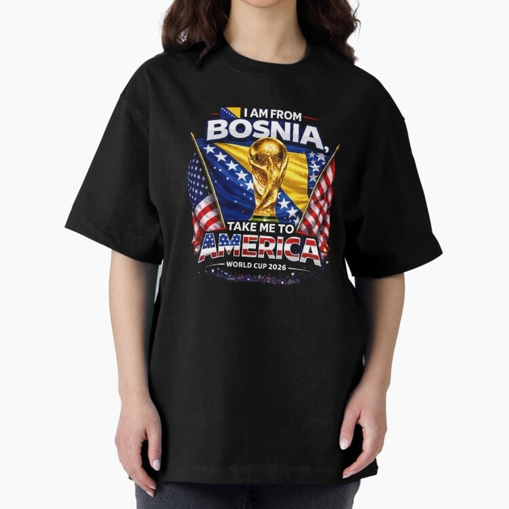 Bosnia USA World Cup 2026 - I Am From Bosnia, Take Me To America Classic T-Shirt Celebrate Classic Football Spirit in the FIFA World Cup 2026 Group Stage Journey through Neymar Highlights, Netherlands Pride, Supporter Pride, Iconic Celebrations,