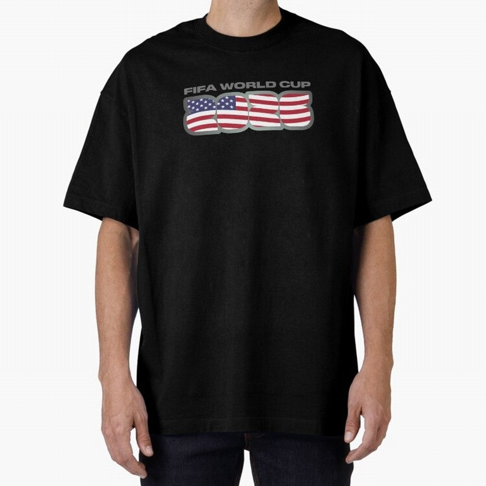USA 2026 Stars Stripes and Soccer Football Fan Classic T-Shirt Remember Global Football Passion for FIFA World Cup 2026 USA Canada Mexico, Driven by Mbappe and Neymar, Spain, Vintage Soccer Flavor, Modern Football Stars, National Flags and Final