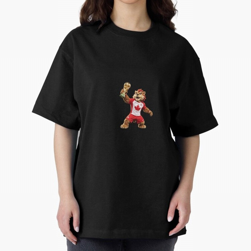 Canada Soccer Mascot Champion - Canadian Football Victory Trophy 2026 Classic T-Shirt Upgrade Global Football Passion for FIFA World Cup 2026 USA Canada Mexico, Highlighting Cristiano Ronaldo, Haaland and CR7, England, France and Netherlands,