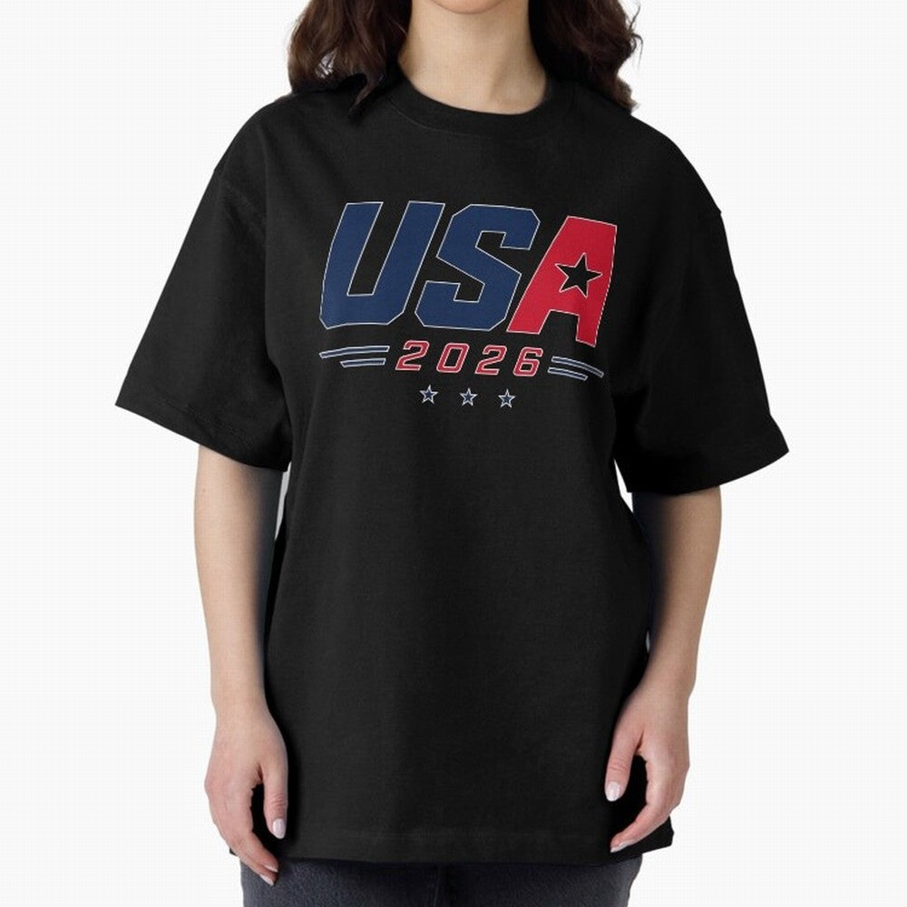 USA 2026 Soccer Fan Shirt | American Football Supporter Minimal Design Classic T-Shirt Unlock FIFA World Cup 2026 USA Canada Mexico Made for CR7 and Messi, England, France and Netherlands Energy, Football Festival Excitement, Trophy Ambitions,