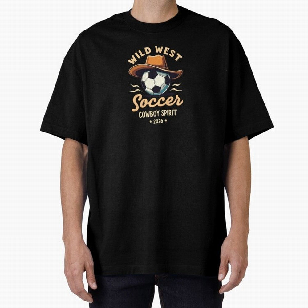 Wild West Soccer Cowboy Spirit World Cup 2026 Classic T-Shirt Bring Bold Fan Energy to FIFA World Cup 2026 Group Stage for Fans of Neymar, Haaland and Cristiano Ronaldo and Spain and Netherlands, Bringing Goal Celebration Energy, Supporter