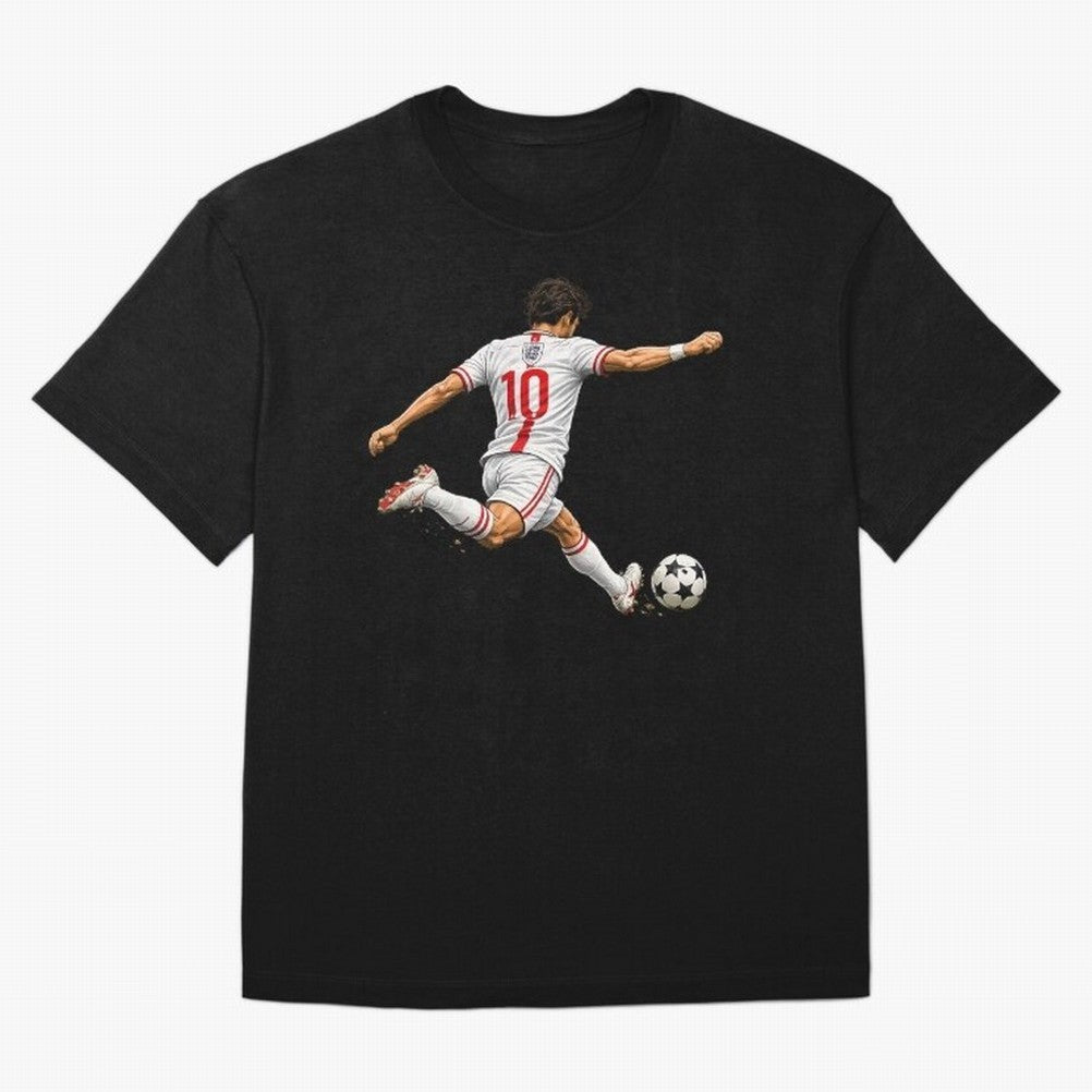 England Football Sticker Number 10 Three Lions Classic T-Shirt Show Your Love for the FIFA World Cup 2026 Journey through Cristiano Ronaldo, Haaland and CR7 Highlights, England and Germany Pride, Stadium Chants, National Pride, Trophy Dreams and