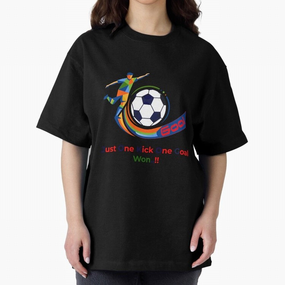 Football Striker Goal Celebration - Just One Kick Classic T-Shirt Join FIFA World Cup 2026 for Fans of CR7 and Portugal, Spain and Germany, Bringing Champion Mindset, Group Stage Buzz, Knockout Tension and Passionate Fan Culture; Ideal for Football