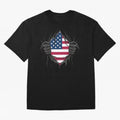 USA Flag - National Team Fans Classic T-Shirt Support Your Favorite Stars during FIFA World Cup 2026 Spirit, Capturing England, Messi, CR7 and Mbappe, Retro Football Energy, Iconic Rivalries, Trophy Chase Drama and Stadium Atmosphere; Created for