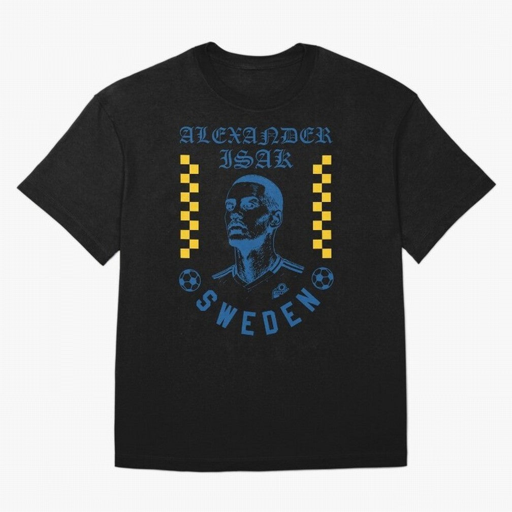 Alexander Isak Sweden Soccer Star Retro Football Fan Design Classic T-Shirt Support the Legends of Match Day Hype around FIFA World Cup 2026 Group Stage, Mbappe and Neymar, Spain and Netherlands, Sports Nostalgia, International Competition, Famous