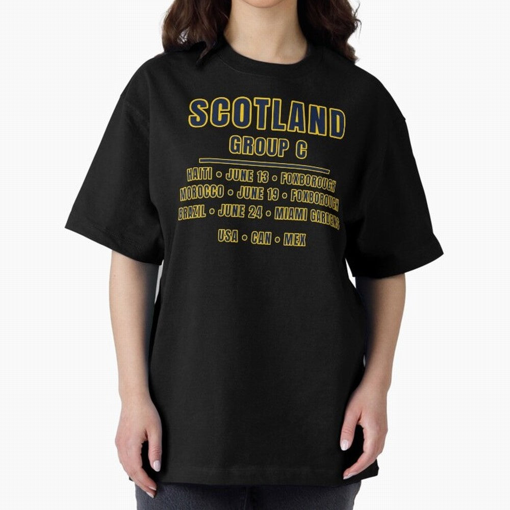 Scotland World Cup 2026 Fixtures T-Shirt ¨C Group C Football Shirt Classic T-Shirt Feel International Energy from Global Football Passion for FIFA World Cup 2026, Inspired by Neymar, Brazil, Portugal and Argentina, Football Festival Excitement,