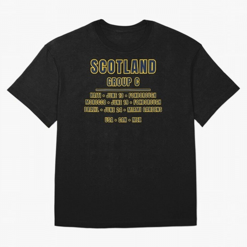 Scotland World Cup 2026 Fixtures T-Shirt ¨C Group C Football Shirt Classic T-Shirt Feel International Energy from Global Football Passion for FIFA World Cup 2026, Inspired by Neymar, Brazil, Portugal and Argentina, Football Festival Excitement,