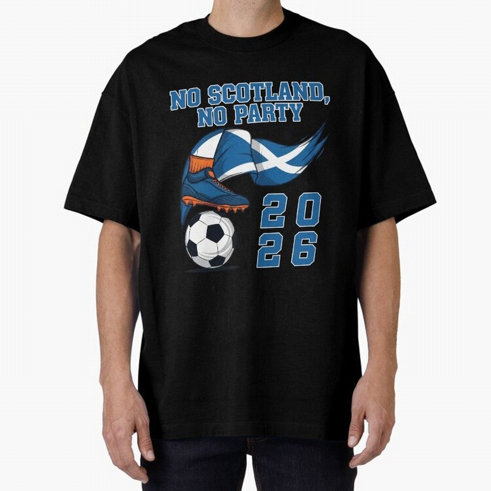 No Scotland, No Party, Scottish, Tartan Army - World Cup 2026 Classic T-Shirt Show Support during Global Football Passion for FIFA World Cup 2026 Group Stage, Highlighting Messi and Cristiano Ronaldo, Brazil, Retro Football Energy, Iconic
