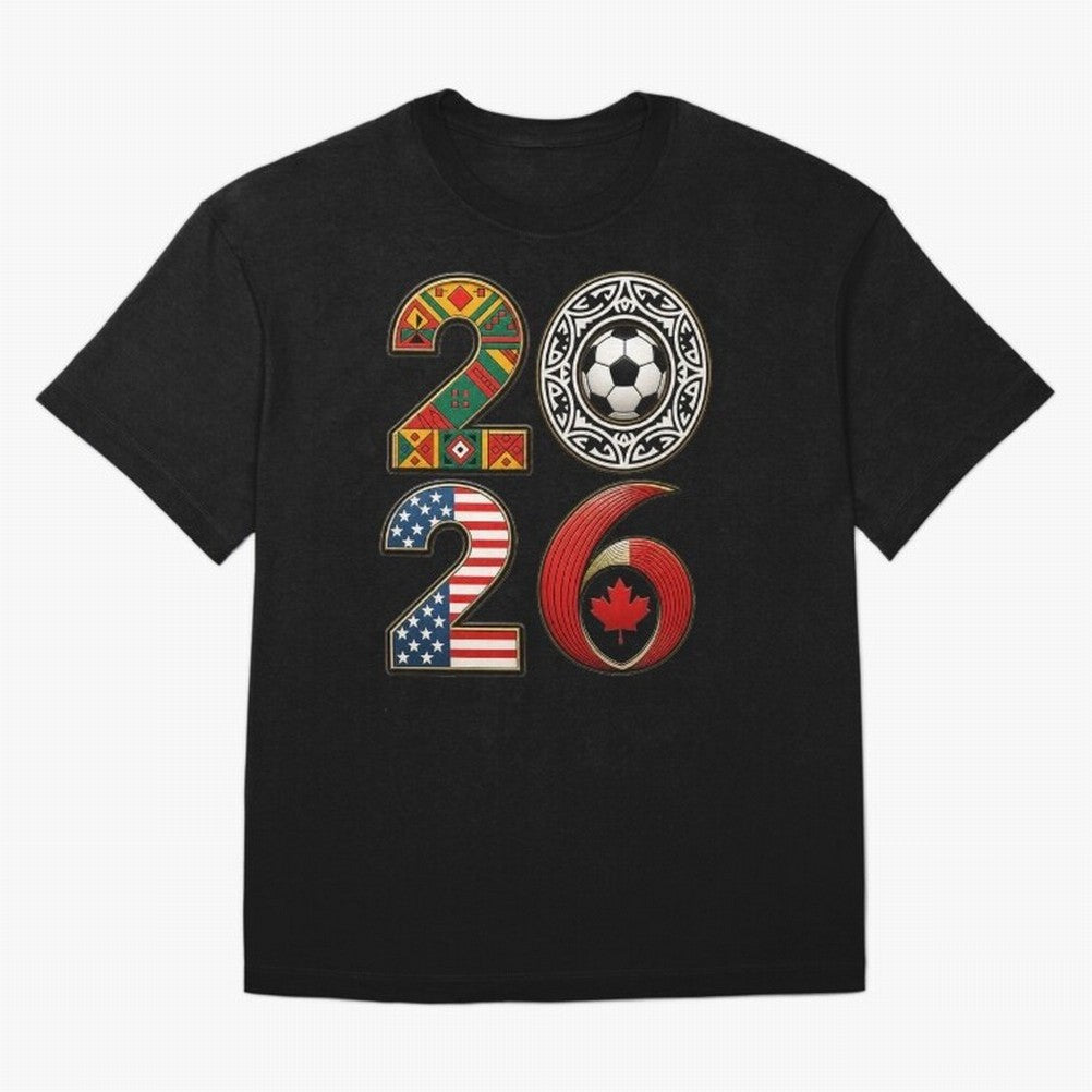 United 2026 Soccer Fan - North America Host Countries Oversized T-Shirt Remember Iconic Moments from Global Football Passion for FIFA World Cup 2026 Group Stage, Made for Mbappe, Spain and Netherlands, Football Passion, Legendary Performances,