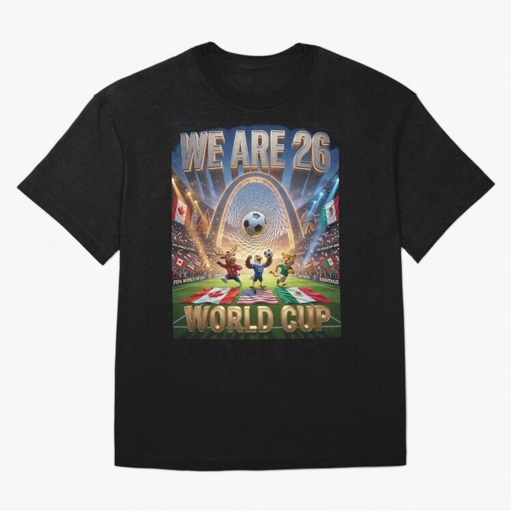 World cup 2026 Oversized T-Shirt Celebrate Fan Culture around FIFA World Cup 2026 Group Stage for Fans of Mbappe and Portugal, Spain and Germany, Bringing Tournament Hype, Historic Matchups, Family Viewing Parties and Global Sports Pride; Perfect