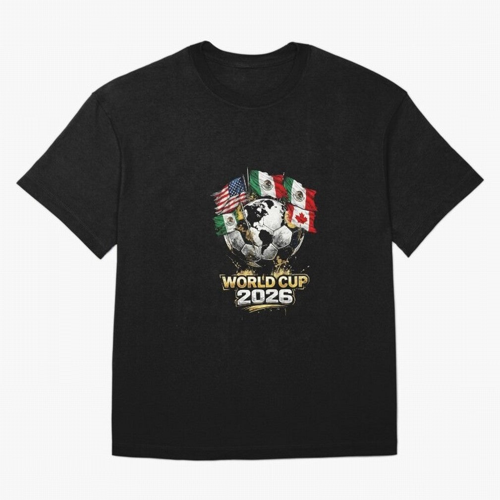 Fifa 2026 World Cup Flags Football Graphic Tee Oversized T-Shirt Bring International Match Energy to the FIFA World Cup 2026 USA Canada Mexico Journey through Neymar, Haaland and Cristiano Ronaldo Highlights, Portugal Pride, Football Passion,