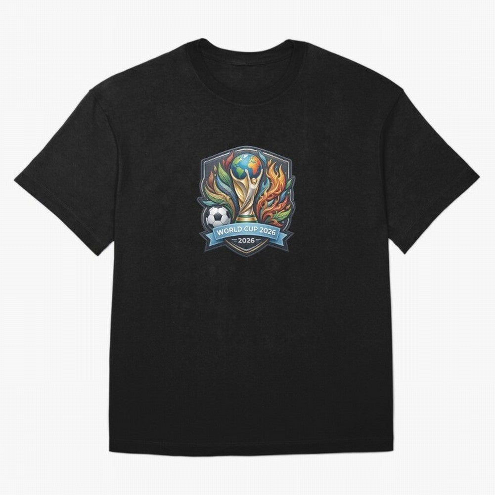 World Cup 2026 Football Crest - Retro Vintage Sticker Oversized T-Shirt Celebrate Unforgettable Nights in FIFA World Cup 2026 Group Stage Spirit, Highlighting Argentina, Messi and Cristiano Ronaldo, Global Supporter Spirit, Legendary Goals,