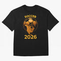 Soccer 2026 North America Football Fan Gift Shirt Oversized T-Shirt Honor Global Football Passion for FIFA World Cup 2026 Group Stage, Celebrating Neymar, Haaland and Cristiano Ronaldo, Portugal, Global Supporter Spirit, Legendary Goals, National