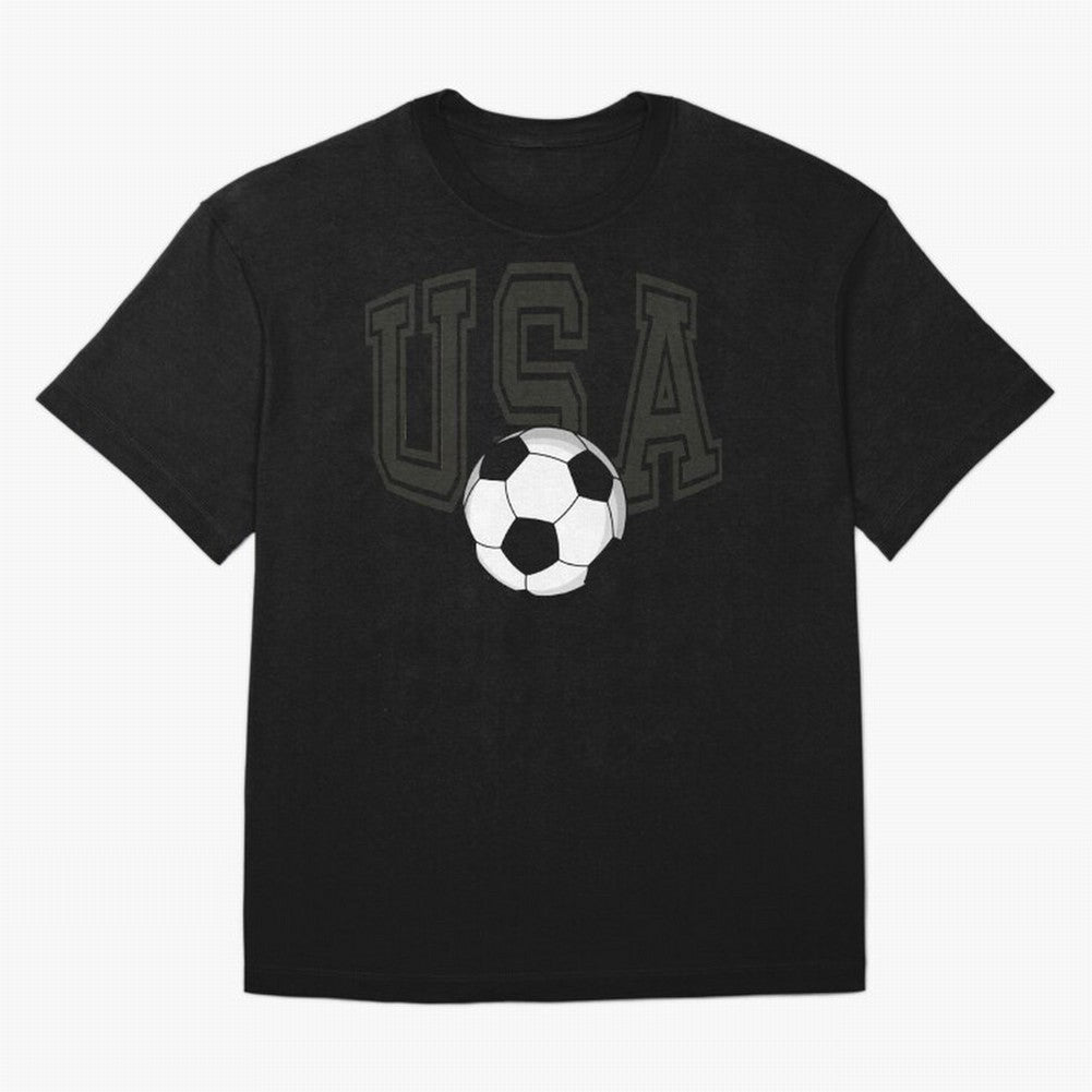USA soccer ball American world cup 2026 fan Oversized T-Shirt Relive Global Football Passion for FIFA World Cup 2026 USA Canada Mexico, Centered on Neymar, Haaland and Cristiano Ronaldo, Argentina, France and Brazil, Retro Football Energy, Iconic
