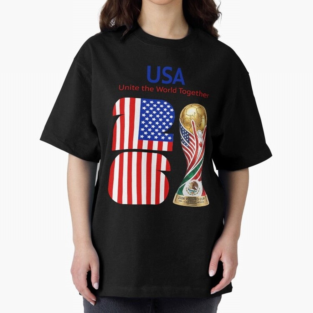 World Cup 2026, IMG 020, USA 001 Oversized T-Shirt Bring Match Day Fire to FIFA World Cup 2026 Spirit, Celebrating Argentina, Cristiano Ronaldo, Soccer Culture, Superstar Moments, National Team Dreams and Competitive Fire; Great for Supporters Who