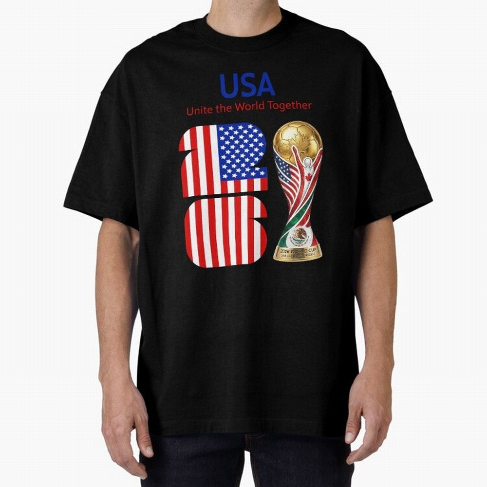 World Cup 2026, IMG 020, USA 001 Oversized T-Shirt Bring Match Day Fire to FIFA World Cup 2026 Spirit, Celebrating Argentina, Cristiano Ronaldo, Soccer Culture, Superstar Moments, National Team Dreams and Competitive Fire; Great for Supporters Who