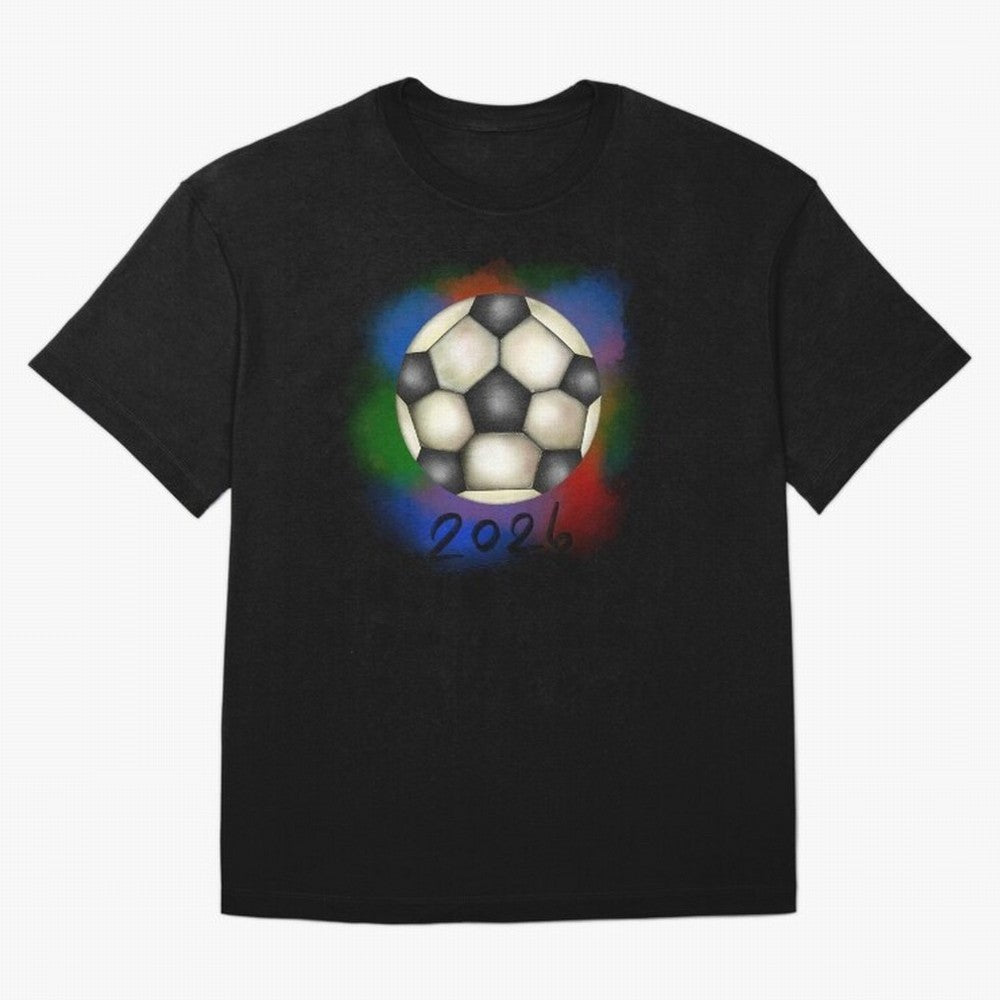 Football soccer Oversized T-Shirt Get Ready for Global Football Passion for FIFA World Cup 2026 USA Canada Mexico, Driven by Cristiano Ronaldo, Spain, Football Festival Excitement, Trophy Ambitions, Country Rivalries and Star Player Buzz; Perfect