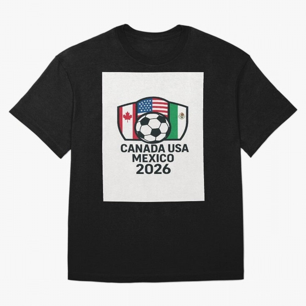 World Cup Soccer 2026 Canada USA Mexico Design Oversized T-Shirt Make Game Day About FIFA World Cup 2026 for Fans of Messi and England, Bringing Fan Favorite Moments, National Team Passion, Big Match Drama and Soccer History; Perfect for Fans,