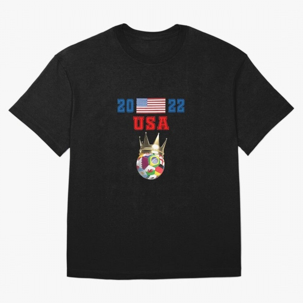 Usa World Cup Jersey 2022 Oversized T-Shirt Build Match Day Hype around FIFA World Cup 2026 USA Canada Mexico, CR7, Spain, Soccer Culture, Superstar Moments, National Team Dreams and Competitive Fire; Ideal for Fans Who Follow Messi, Cristiano