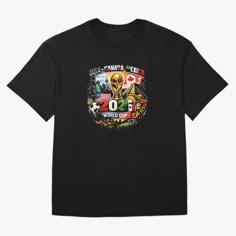 World Cup 2026 Funny Soccer Tournament 2026 T-Shirt_88656674 Oversized T-Shirt Upgrade FIFA World Cup 2026 for Fans of Mbappe and England, Bringing Football Festival Excitement, Trophy Ambitions, Country Rivalries and Star Player Buzz; Ideal for