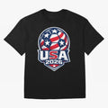 USA 2026 World Cup T-Shirt - Star Spangled Soccer Design - American Host Fan Tee Oversized T-Shirt Support Your Favorite Stars during FIFA World Cup 2026 Spirit, Featuring Portugal, Messi, CR7 and Mbappe, Classic Soccer Heritage, Championship