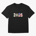 North American Soccer Spirit Team 2026 T-Shirt_82770209 Oversized T-Shirt Join the Global Buzz around the FIFA World Cup 2026 Journey through Messi and Cristiano Ronaldo Highlights, Spain and Netherlands Pride, Goal Celebration Energy, Supporter