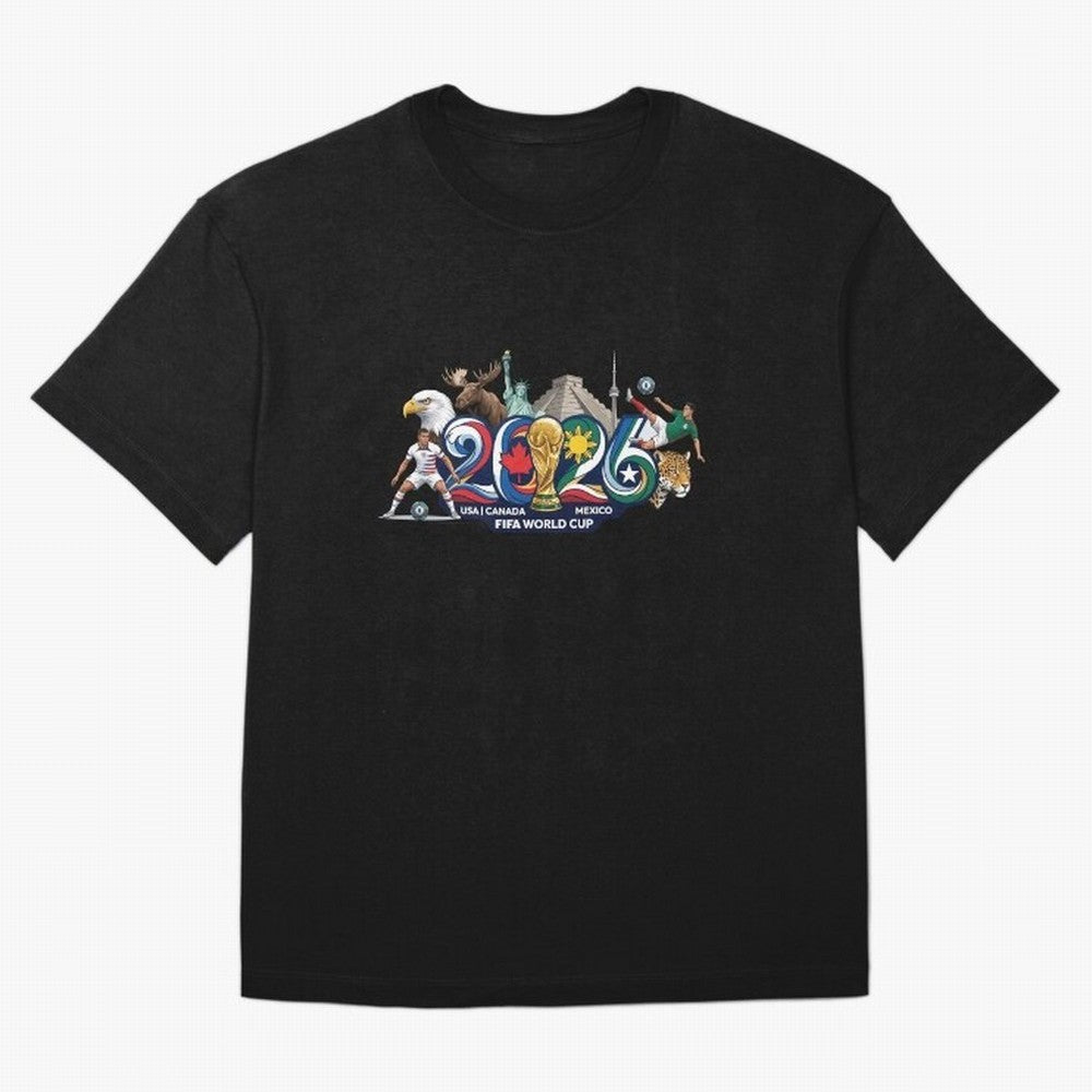 FIFA World Cup 2026 North America: USA Canada Mexico United Nations of Football Oversized T-Shirt Show Your Tournament Heart for FIFA World Cup 2026 Group Stage Spirit, Made for Germany, Mbappe, Stadium Chants, National Pride, Trophy Dreams and