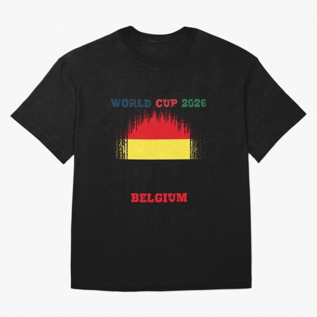 BELGIUM WORLD CUP 2026 Oversized T-Shirt Upgrade the FIFA World Cup 2026 Group Stage Journey through CR7 and Messi Highlights, Portugal, Spain and Germany Pride, Stadium Chants, National Pride, Trophy Dreams and Unforgettable Football Memories;