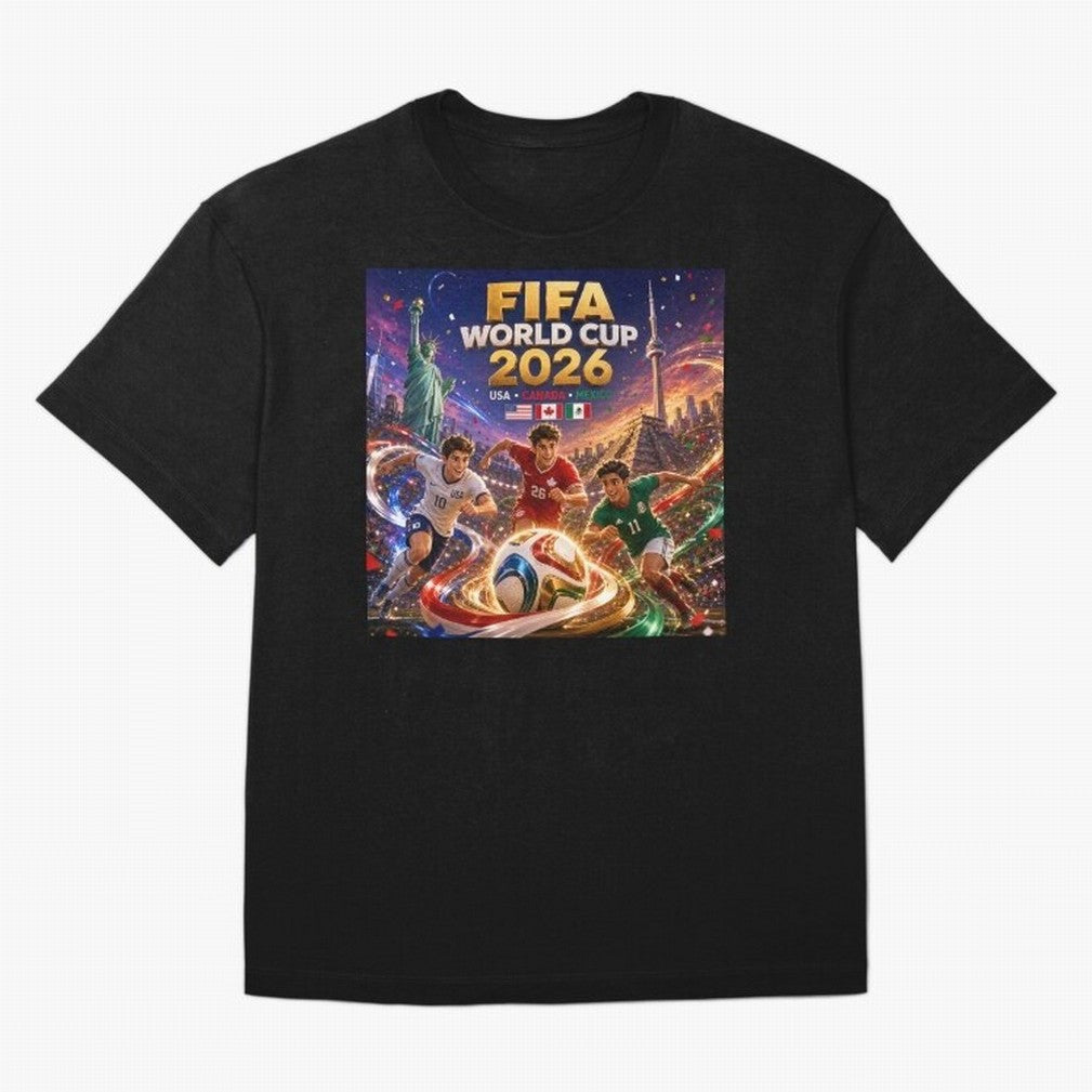Host Nations Football 2026 #football 2026 Oversized T-Shirt Experience FIFA World Cup 2026 USA Canada Mexico for Fans of CR7 and Messi and England and Germany, Bringing Goal Celebration Energy, Supporter Heritage, Football Icons and Worldwide