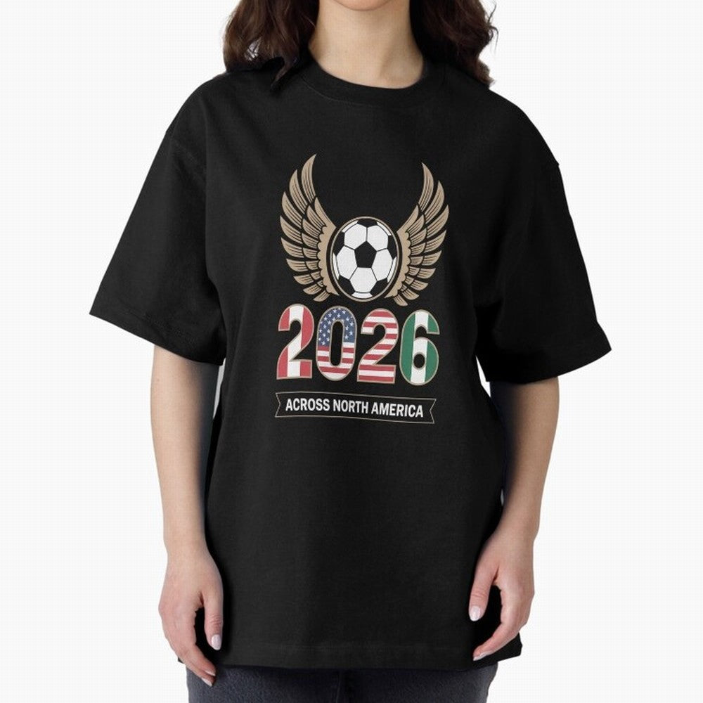 USA Mexi Cana Player 2026 Boys Kids Men Women Teen USA 2026 Oversized T-Shirt Feel the Heartbeat of Global Football Passion for FIFA World Cup 2026, Made for Messi, CR7 and Mbappe, Netherlands, Supporter Pride, Iconic Celebrations, Legendary Names