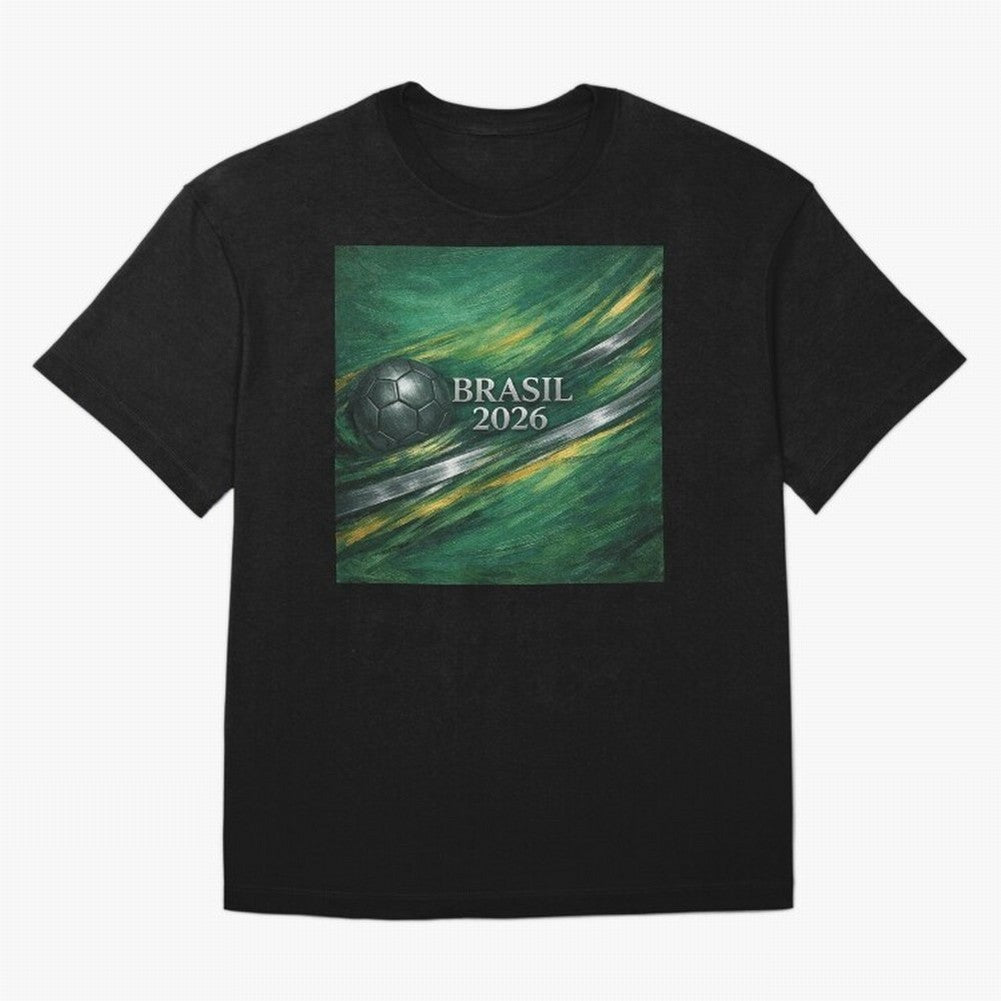 Brazil World Cup 2026 Concept Oversized T-Shirt Join the Countdown to Match Day Hype around FIFA World Cup 2026 Group Stage, Messi, Neymar and Mbappe, Argentina, France and Brazil, Tournament Hype, Historic Matchups, Family Viewing Parties and