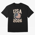 USA 2026 World Cup Soccer Oversized T-Shirt Embrace the FIFA World Cup 2026 Group Stage Journey through Mbappe and Neymar Highlights, Argentina, France and Brazil Pride, Global Supporter Spirit, Legendary Goals, National Colors and Tournament