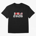 Glitched United 2026 Cup - North America Emblem Part 2 T-Shirt_82924673 Oversized T-Shirt Create FIFA World Cup 2026 Spirit, Celebrating Portugal, Spain and Germany, CR7, Worldwide Fan Energy, Dramatic Goals, Stadium Lights and Championship